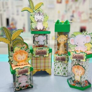 Kit Caixas Vitrine Luxo -Safari