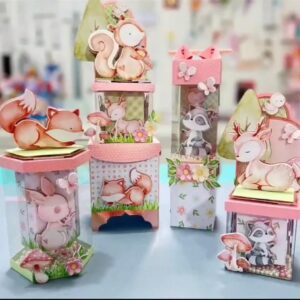 Kit Caixas Vitrine Luxo - Bosque Encantado